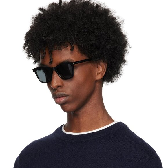 Saint Laurent Women Black Grey Square BRAND NEW Sunglasses SL715 SLIM 001 - Picture 11 of 11